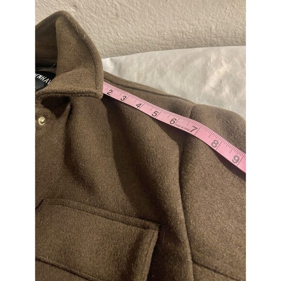 Han Kjobenhavn Women’s Coat Desk Jacket Sz Small Wool Blend Green Quiet Luxury - Picture 14 of 15